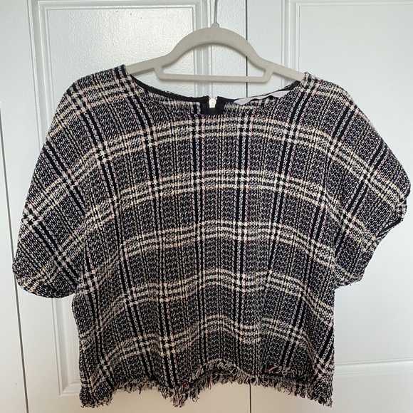 Zara Tops - Zara plaid blouse
